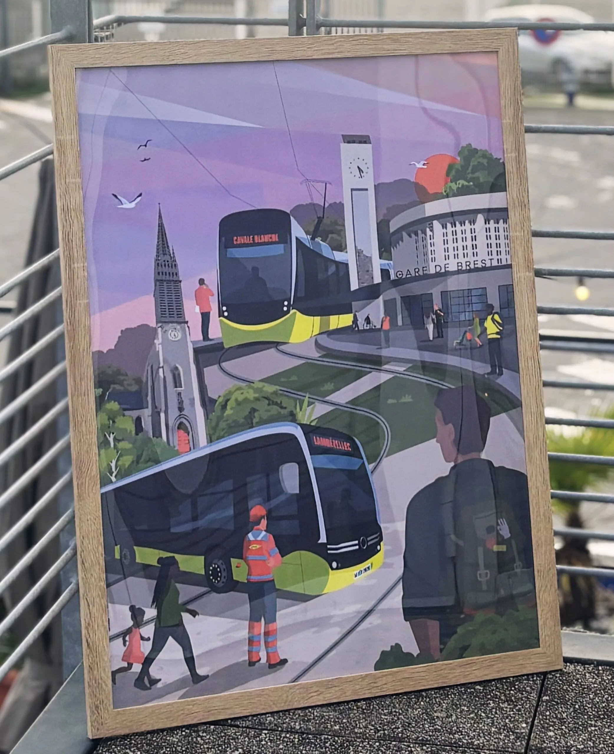 INPACTE accompagne COLAS sur la réalisation d’une affiche pour célébrer l’extension du réseau brestois